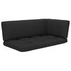 vidaXL Salon de jardin palette 4pcs avec coussins Bois de pin impr&eacute;gn&eacute;