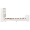 vidaXL Cadre de lit sans matelas blanc 160x200 cm bois de pin massif