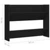 vidaXL Armoire &agrave; chaussures murale Noir 80x18x60 cm Agglom&eacute;r&eacute;
