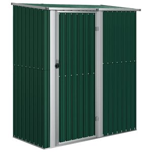 vidaXL Abri de jardin vert 180,5 x 97 x 209,5 cm M&eacute;tal galvanis&eacute;