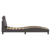 vidaXL Cadre de lit Viana sans matelas gris 90x200 cm similicuir