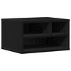 vidaXL Support d'imprimante avec stockage Ch&ecirc;ne noir 40 x 32 x 22,5 cm