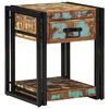 vidaXL Cabinet de chevet avec tiroir 2 pcs Multicolore 40 x 40 x 50 cm