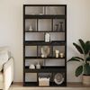 vidaXL Biblioth&egrave;que 2 pcs Ch&ecirc;ne noir 100 x 33 x 93,75 cm