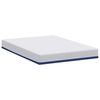 vidaXL Matelas Blanc et Bleu 140 x 190 cm Tissu jacquard