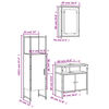 vidaXL Ensemble de meubles de salle de bain 3 pcs ch&ecirc;ne sonoma