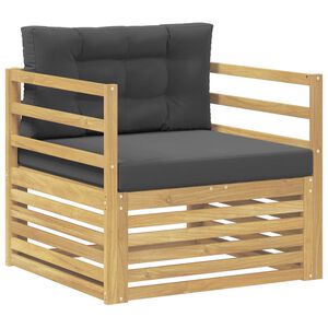 vidaXL Canap&eacute; d&rsquo;ext&eacute;rieur Blanc et anthracite