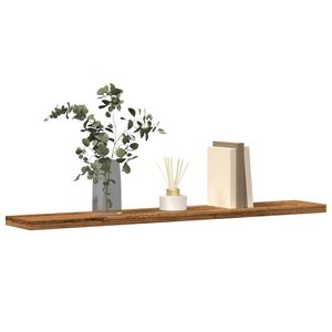 vidaXL &Eacute;tag&egrave;res murales 4 pcs vieux bois 60x20x1,5cm bois d'ing&eacute;nierie