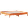 vidaXL Cadre de lit sans matelas cire marron 180x200cm bois pin massif