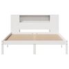 vidaXL Lit bibliothèque sans matelas blanc 140x190 cm bois pin massif