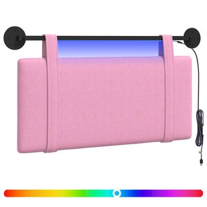vidaXL T&ecirc;te de lit suspendue Rose Tissu