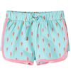 Short pour enfants avec cordon menthe clair 92