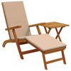 vidaXL Chaise longue inclinable et pliable 2 pcs Taupe