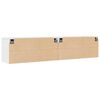 vidaXL Armoires murales 2 pcs Blanc 80x30x35 cm Bois de pin massif