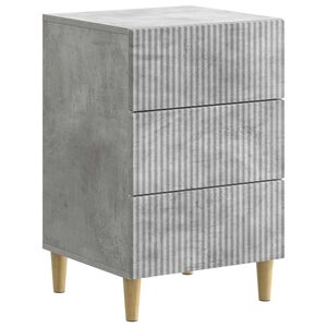 vidaXL Cabinet de chevet Gris b&eacute;ton 43 x 41 x 66,5 cm