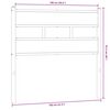 vidaXL Tête de lit chêne sonoma 100 cm fer et bois d’ingénierie