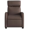 vidaXL Fauteuil de massage inclinable Marron Similicuir