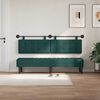 vidaXL T&ecirc;te de lit suspendue Vert fonc&eacute; 170 x 55 x 5 cm tissu