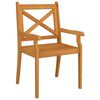 vidaXL Ensemble &agrave; manger de jardin 5 pcs Bois d'acacia solide