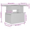 vidaXL Ensemble de canap&eacute; de jardin 8 pcs Noir Poly rotin