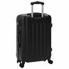 vidaXL Valise avec verrouillage 3 pcs Noir 50 x 31 x 78 cm Plastic ABS