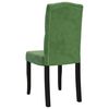 vidaXL Chaises &agrave; manger lot de 2 Vert fonc&eacute; Velours