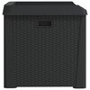 vidaXL Bo&icirc;te de rangement de jardin anthracite 125 L PP