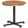 vidaXL Table de bistro Ronde &Oslash;80x75 cm Bois d'acacia massif