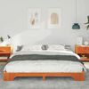 vidaXL Cadre de lit Marron 180 x 210 cm Pin massif