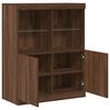 vidaXL Buffet ch&ecirc;ne marron 81x37x100 cm bois d'ing&eacute;nierie