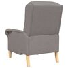 vidaXL fauteuil Taupe 76 x 94 x 102 cm tissu
