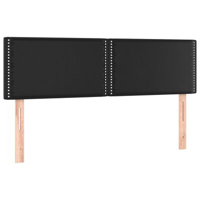 vidaXL Sommier à lattes de lit avec matelas et LED Noir 140x200cm