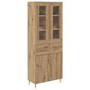 vidaXL Haut Armoire 2 pcs Ch&ecirc;ne artisanal 69,5 x 34 x 180 cm