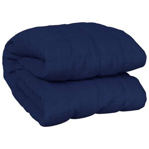 vidaXL Couverture lest&eacute;e Bleu 138x200 cm 6 kg Tissu