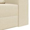 vidaXL Canap&eacute;-Lit 200cm Cr&egrave;me tissu