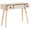 vidaXL Table console avec 3 tiroirs 100x30x73 cm Bois de pin massif