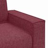 vidaXL Canap&eacute; 3 pcs Bordeaux 220 x 80 x 84 cm Tissu en lin m&eacute;lang&eacute;