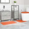 vidaXL Ensemble de tapis de bain antid&eacute;rapants 3 pcs Orange PP