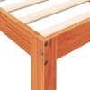 vidaXL Lit biblioth&egrave;que sans matelas cire marron 140x200 cm pin massif