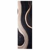 vidaXL Tapis de Cuisine Noir 150 x 45 cm Velours
