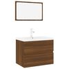 vidaXL Meubles de salle de bain Ch&ecirc;ne marron Bois d'ing&eacute;nierie