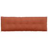 vidaXL Coussin de Dos Rouge orange 160 x 50 cm Tissu en velours c&ocirc;tel&eacute;