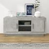 vidaXL Meuble TV gris b&eacute;ton 102x35x45 cm bois d'ing&eacute;nierie