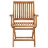 vidaXL Chaises pliables de jardin avec coussins lot de 6 Bois de teck