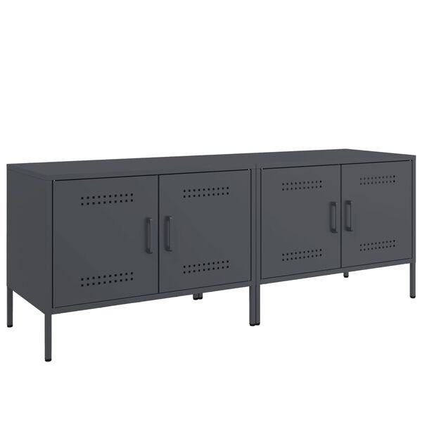 vidaXL Meubles TV 2 pcs anthracite 68x39x50,5 cm acier
