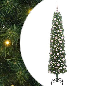 vidaXL Sapin de No&euml;l artificiel Vert 180 cm PVC et acier et plastique