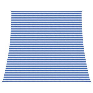 vidaXL Voile d'ombre Bleu et Blanc 4 / 5 x 4 m HDPE