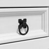 vidaXL Table de chevet Corona Blanc 35 x 32,5 x 58 cm Pin massif