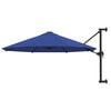 vidaXL Parasol mural avec m&acirc;t m&eacute;tallique 300 cm Bleu