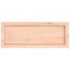 vidaXL Comptoir de salle de bain 80x30x(2-6) cm bois massif non trait&eacute;